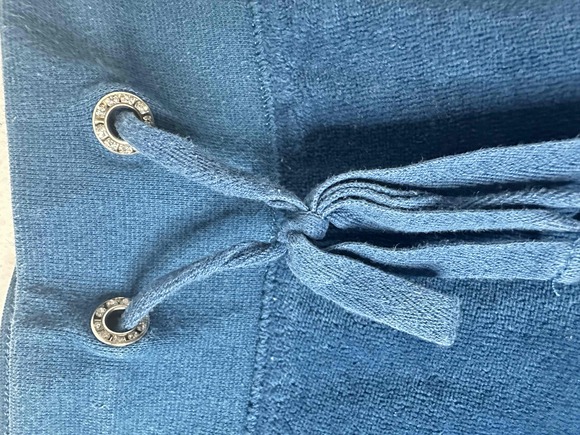 New York & Company Tracksuit Womens Size XL Blue Teal Hooded Velour Zip-up *read - Picture 13 of 16